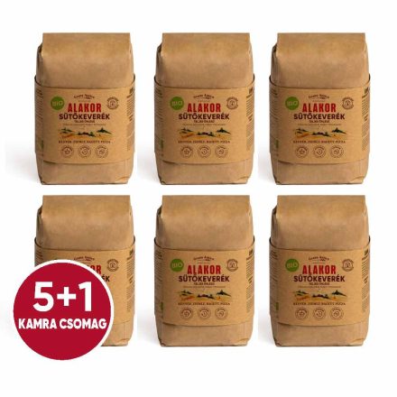  Alakor sütőkeverék, teljes őrlésű, Kamra Csomag 5+1 BIO