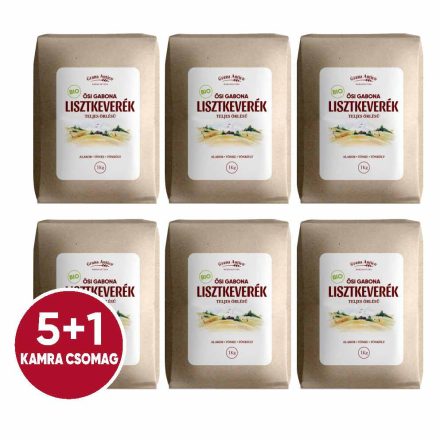  Ősi gabona lisztkeverék, teljes őrlésű, Kamra Csomag 5+1 BIO