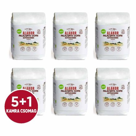  Alakor palacsinta/gofri sütőkeverék, világos,  Kamra Csomag 5+1 BIO